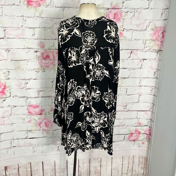 Free people long sleeve tree swing tunic mini dress - Picture 9 of 16